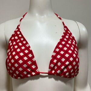 Ocean Pacific Checkered Bikini Top